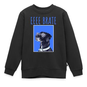 EEE BRATE MAJICA - Kinder Premium Organic Sweatshirt - Schwarz - Vorne - AI Model Kid Female (0cm)