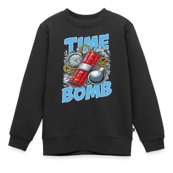 Time Bomb – Explosives Streetwear-Design - Kinder Premium Organic Sweatshirt - Schwarz - Vorne - AI Model Kid Female (0cm)