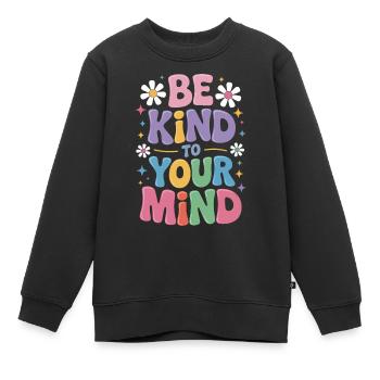 Psychische Gesundheit Mental Health - Kinder Premium Organic Sweatshirt - Schwarz - Vorne - AI Model Kid Female (0cm)