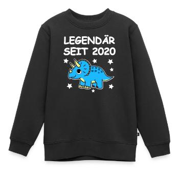 Legendär seit 2020 Triceratops - Kinder Premium Organic Sweatshirt - Schwarz - Vorne - AI Model Kid Female (0cm)