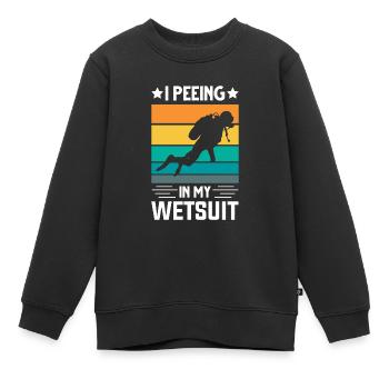 Diver Diving Gift - Kids Premium Organic Sweatshirt - black - Front - AI Model Kid Female (0cm)