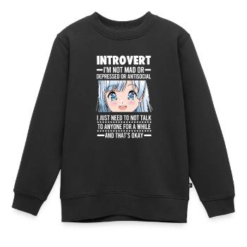 Anime Otaku Cadeau Anime - Sweat Premium enfant bio - noir - Devant - AI Model Kid Female (0cm)