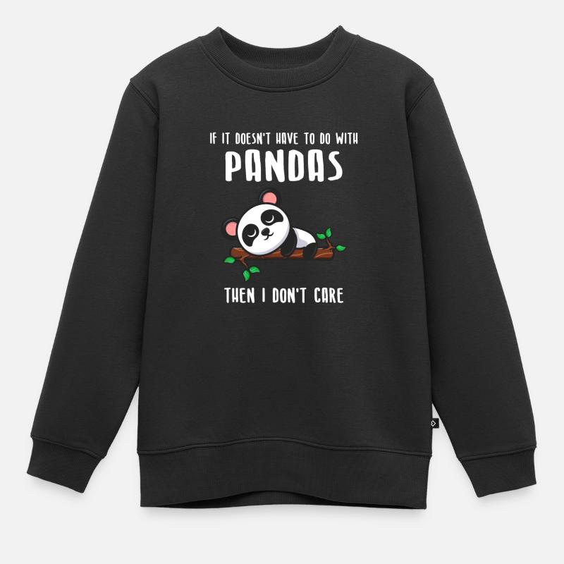 Panda Panda Pandas cadeau - Sweat Premium enfant bio - noir