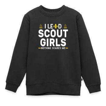 Scout Girls Leader Scout Girls Geschenk - Kinder Premium Organic Sweatshirt - Schwarz - Vorne - AI Model Kid Female (0cm)