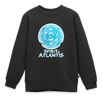 Spirit of Atlantis - Kinder Premium Organic Sweatshirt - Schwarz - Vorne - AI Model Kid Female (0cm)