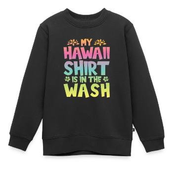 Hawaï Cadeau - Sweat Premium enfant bio - noir - Devant - AI Model Kid Female (0cm)