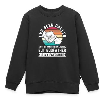 Pate Pate Geschenk - Kinder Premium Organic Sweatshirt - Schwarz - Vorne - AI Model Kid Female (0cm)