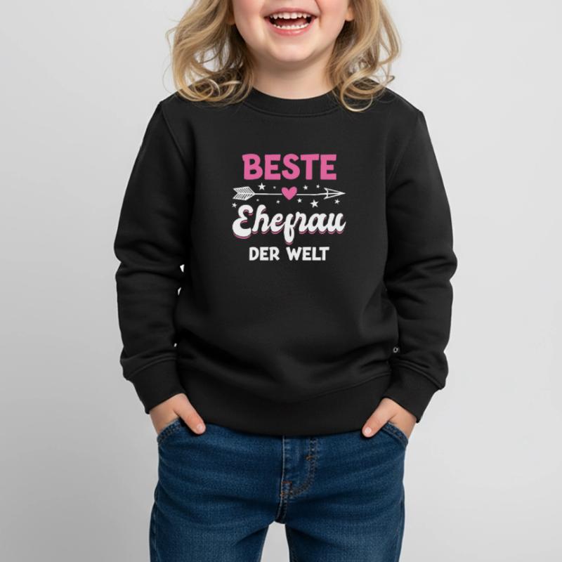 Beste Ehefrau Ehemann Ehefrau Geschenk Kinder Premium Organic Sweatshirt