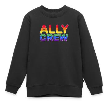 Verbündete Besatzung LGBT-Verbündete Besatzung - Kinder Premium Organic Sweatshirt - Schwarz - Vorne - AI Model Kid Female (0cm)