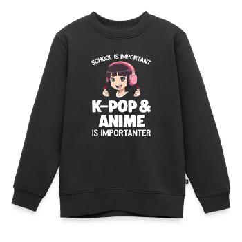 K-Pop-K-Pop-Merch K-Pop-Waren Geschenk - Kinder Premium Organic Sweatshirt - Schwarz - Vorne - AI Model Kid Female (0cm)