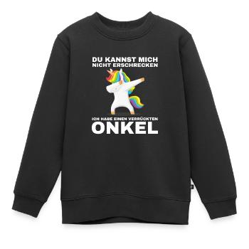 Nichte Onkel Nichten Geschenk - Kinder Premium Organic Sweatshirt - Schwarz - Vorne - AI Model Kid Female (0cm)