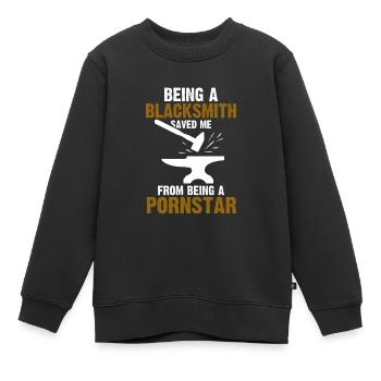 Schmied Schmied Schmied Geschenk - Kinder Premium Organic Sweatshirt - Schwarz - Vorne - AI Model Kid Female (0cm)