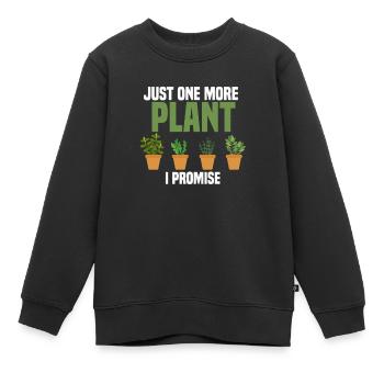 Pflanzen, Gartenarbeit, Pflanzen - Kinder Premium Organic Sweatshirt - Schwarz - Vorne - AI Model Kid Female (0cm)