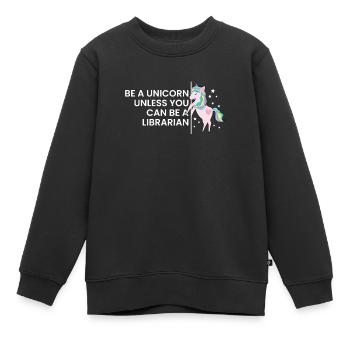 Bibliothèque Bibliothécaire Bibliothèques Cadeau - Sweat Premium enfant bio - noir - Devant - AI Model Kid Female (0cm)