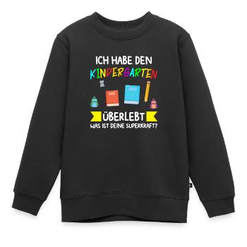 Kindergarten Abschluss Kindergarten-Abschluss Gesc - Kinder Premium Organic Sweatshirt - Schwarz - Vorne - AI Model Kid Female (0cm)