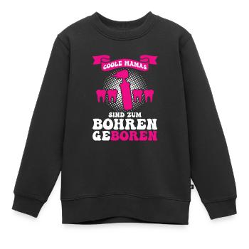 Zahn Zahnarzt Bohren Zahn Geschenk - Kinder Premium Organic Sweatshirt - Schwarz - Vorne - AI Model Kid Female (0cm)