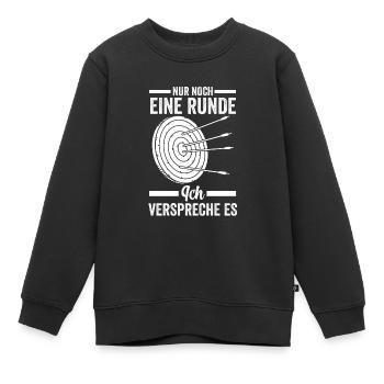 Bogen Sport Bogenschießen Bogen Geschenk - Kinder Premium Organic Sweatshirt - Schwarz - Vorne - AI Model Kid Female (0cm)