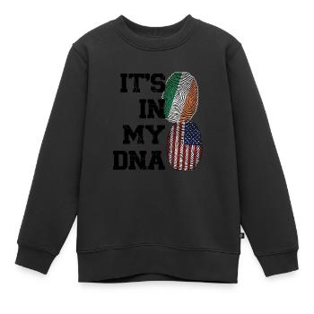 Irland Irisch Irische Wurzeln Geschenk - Kinder Premium Organic Sweatshirt - Schwarz - Vorne - AI Model Kid Female (0cm)
