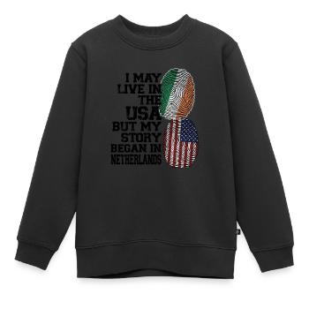 Irland Irisch Irische Wurzeln Geschenk - Kinder Premium Organic Sweatshirt - Schwarz - Vorne - AI Model Kid Female (0cm)