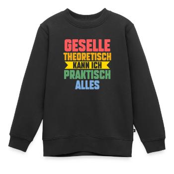 Geselle Prüfung Gesellen Prüfung Geschenk - Kinder Premium Organic Sweatshirt - Schwarz - Vorne - AI Model Kid Female (0cm)