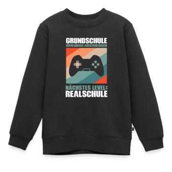 Grundschule Abschluss Schulabschluss Geschenk - Kinder Premium Organic Sweatshirt - Schwarz - Vorne - AI Model Kid Female (0cm)