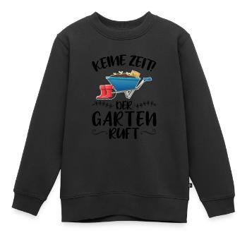 Garten Pflanze Gartenbau Geschenk - Kinder Premium Organic Sweatshirt - Schwarz - Vorne - AI Model Kid Female (0cm)