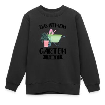 Garten Pflanze Pflanzen Geschenk - Kinder Premium Organic Sweatshirt - Schwarz - Vorne - AI Model Kid Female (0cm)