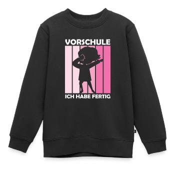 Vorschule Dabbing Vorschüler Geschenk - Kinder Premium Organic Sweatshirt - Schwarz - Vorne - AI Model Kid Female (0cm)