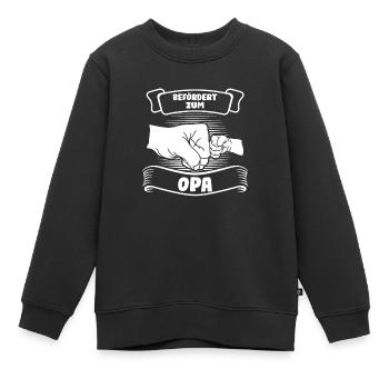 Opa Familie Großeltern Geschenk - Kinder Premium Organic Sweatshirt - Schwarz - Vorne - AI Model Kid Female (0cm)