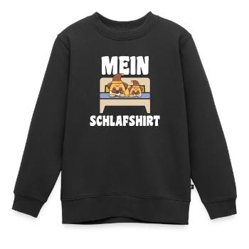 Schlafanzug Mops Pyjama Geschenk - Kinder Premium Organic Sweatshirt - Schwarz - Vorne - AI Model Kid Female (0cm)