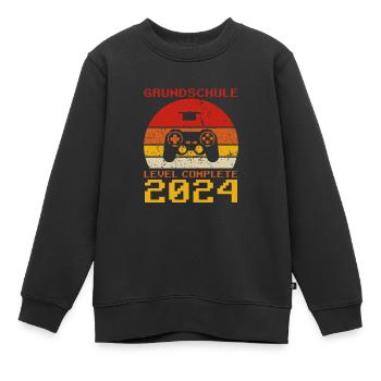 Grundschule 2024 Grundschule bestanden Grundschule - Kinder Premium Organic Sweatshirt - Schwarz - Vorne - AI Model Kid Female (0cm)