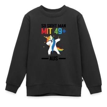 Geburtstag Geburtstagfeier fünfzig Jahre alt Gesch - Kinder Premium Organic Sweatshirt - Schwarz - Vorne - AI Model Kid Female (0cm)