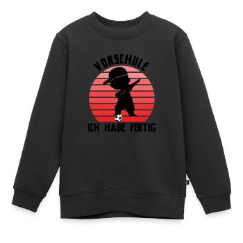 Vorschule Abschied Vorschule Schulanfang Geschenk - Kinder Premium Organic Sweatshirt - Schwarz - Vorne - AI Model Kid Female (0cm)