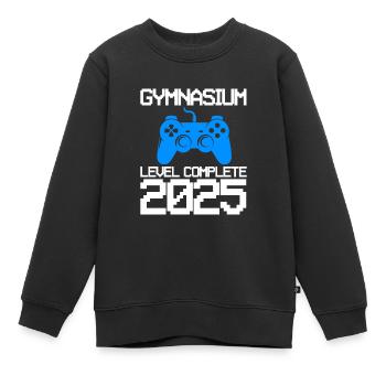 Gymnasium Ausbildung Gymnasium beendet Geschenk - Kinder Premium Organic Sweatshirt - Schwarz - Vorne - AI Model Kid Female (0cm)