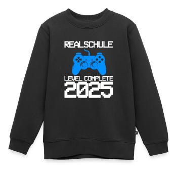 Realschule Ausbildung Realschule beendet Geschenk - Kinder Premium Organic Sweatshirt - Schwarz - Vorne - AI Model Kid Female (0cm)