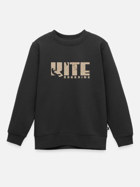 Planche de kite - Sweat Premium enfant bio - noir