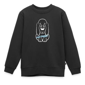 Hundeliebhaber - Kinder Premium Organic Sweatshirt - Schwarz - Vorne - AI Model Kid Female (0cm)