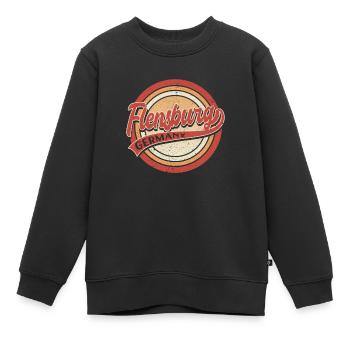 Flensburg Germany - Kinder Premium Organic Sweatshirt - Schwarz - Vorne - AI Model Kid Female (0cm)