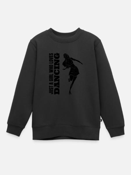 Danseur danse femme danse sport fille cadeau - Sweat Premium enfant bio - noir