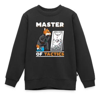 Entraîneur de football tactique entraîneur coentraîneur - Sweat Premium enfant bio - noir - Devant - AI Model Kid Female (0cm)