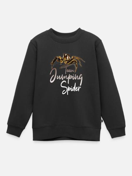 Springspinne Springspinnen Spinnen - Kinder Premium Organic Sweatshirt - Schwarz