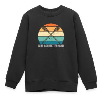 Lacrosse Ball Sticks Old Coach Guy Goal Training - Kinder Premium Organic Sweatshirt - Schwarz - Vorne - AI Model Kid Female (0cm)