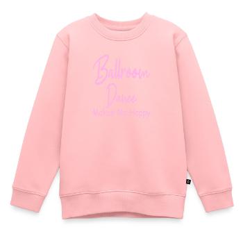 Danse de salon - Sweat Premium enfant bio - rose - Devant - AI Model Kid Female (0cm)