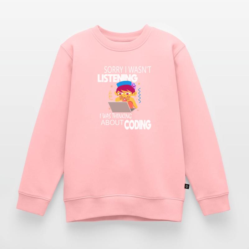 Programmeur codeur de codage Sweat Premium enfant bio