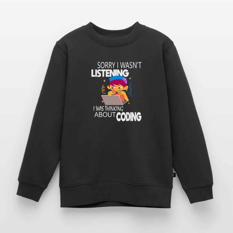 Programmeur codeur de codage Sweat Premium enfant bio