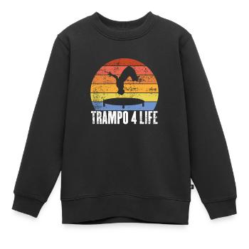 Mein Hobby Ich springe über Objekte Trampo For - Kinder Premium Organic Sweatshirt - Schwarz - Vorne - AI Model Kid Female (0cm)
