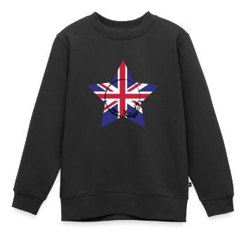 grand passe-temps de pêche - Sweat Premium enfant bio - noir - Devant - AI Model Kid Female (0cm)