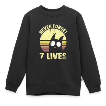 Never Forget No Mercy Cite Death Philosophy - Sweat Premium enfant bio - noir - Devant - AI Model Kid Female (0cm)