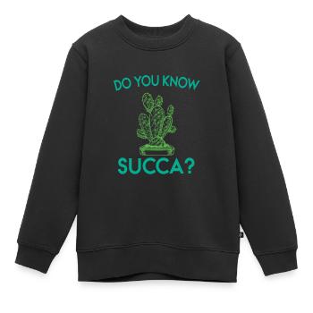 Connaître succa Green Plant Cactus Lovers - Sweat Premium enfant bio - noir - Devant - AI Model Kid Female (0cm)