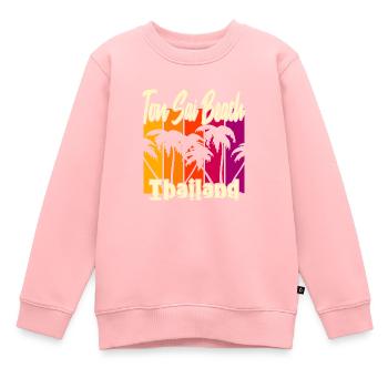 Ton Sai Beach Thailand - Kinder Premium Organic Sweatshirt - Rosa - Vorne - AI Model Kid Female (0cm)